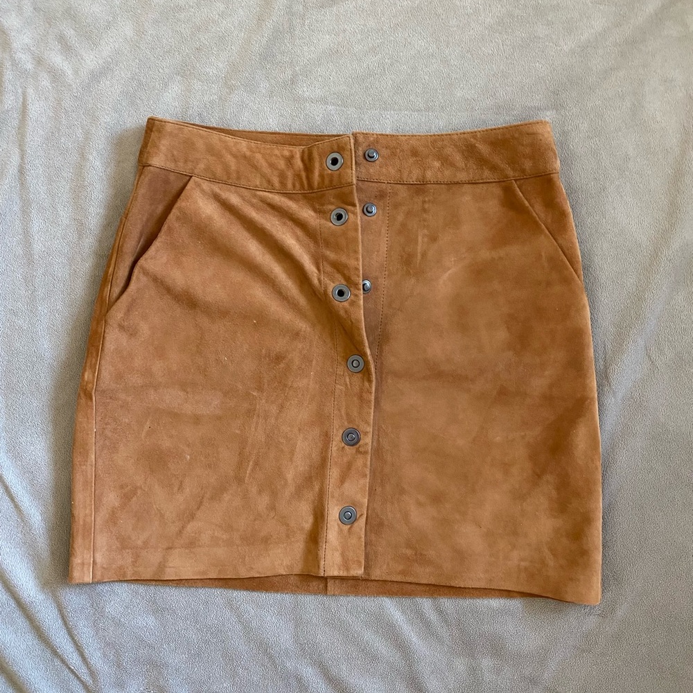 FRAME suede skirt